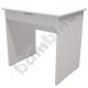 Quadro - biurko z szeroką szufladą - białe, w klonowej skrzyni