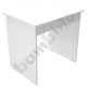 Quadro - biurko z szeroką szufladą - białe, w klonowej skrzyni