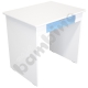 Quadro - biurko z szeroką szufladą - błękitne, w klonowej skrzyni