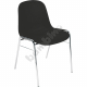 Krzesło BETA Chrom czarne