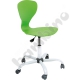 Krzesło Flexi obrotowe na kółkach z reg.  wys. zielone