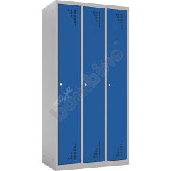 Szafa ubraniowa 3-modułowa drzwi niebieskie