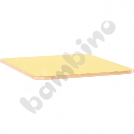 Blat Flexi kwadratowy 80 x 80 cm - żółty
