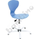 Krzesło Flexi obrotowe z reg.  wys. niebieskie