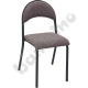 Krzesło P tapicerowane wys. 6 czarne - beżowo-brązowa kratka