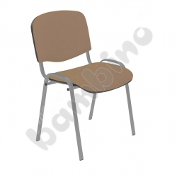 Krzesło konferencyjne ISO Alu beżowo - brązowe